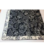 Rose tree Calais Black Cream Floral Euro sham NEW - $34.51