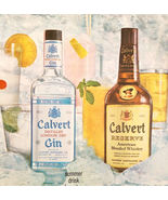 1960 Calvert Reserve Whiskey &amp; Dry Gin Advertisement Distillery Liquor D... - €11,50 EUR