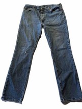 Levis 511 Jeans Mens 38x32 Blue Slim Straight Medium Wash Denim Y2k - £15.51 GBP
