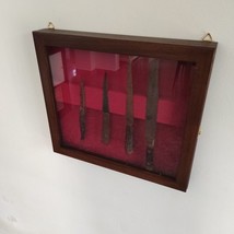 Display Case from the Wall for Knives Showcase for Objects Collection Holder-... - £175.95 GBP