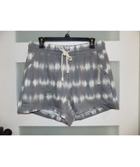 Three Dots Tornado/Pristine Printed French Terry Shorts Size XL Women&#39;s NEW - £39.95 GBP