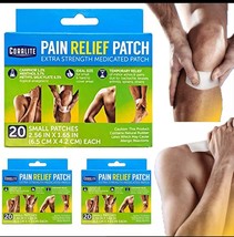 60 Pc Medicated Coralite Pain Relief Patch Extra Strength Menthol Heat Therapy - $10.10