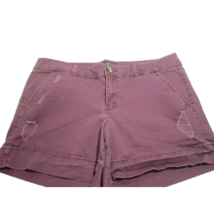 American Eagle Shorts Women 12 Distressed Super Stretch Midi Purple - £8.78 GBP
