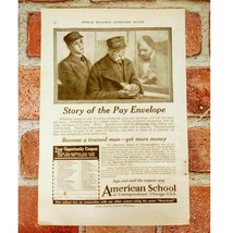 1914 American School Correspondence Story of the Pay Envelope Orig Vtg PRINT AD - £16.01 GBP