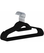Clothes Hangers Velvet Hangers 150ct Black Suit 17.5 in /w Chrome Hook - £103.44 GBP