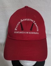 &quot;Police Athletic League Huntington Baseball&quot; Red Adjustable Baseball Cap - £11.32 GBP