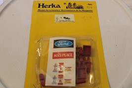 HO Scale Herka, Assorted Mail Box, Ice, Coke Machines Kit, Green, #715 BNOS - £15.71 GBP