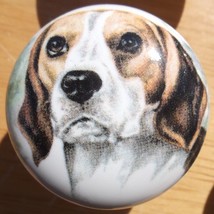 Ceramic Cabinet Knobs Knob  Beagle DOG Monica - £3.59 GBP