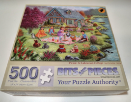 Bits &amp; Pieces Studio Jigsaw Puzzle 1000 PC Picnic at Lakewood College Ch... - $9.75