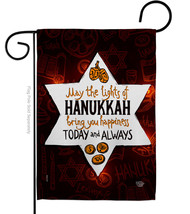 Lights Of Hanukkah - Impressions Decorative Garden Flag G192594-BO - $19.97