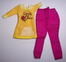 Barbie Fashion Geek Chic Dress &amp; Pink Pants - $13.67 CAD