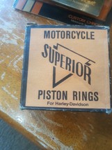 NEW Superior Motorcycle Piston Ring Set Harley Panhead 1974 .040  # C11228r - £11.35 GBP