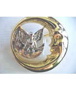 Silver Angel protected by Gold Moon Pin - £9.56 GBP