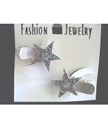 Blue Cubic Zirconia Stars Clip on Barrettes - $264.99 MXN