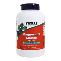 NOW Foods Magnesium Malate 1000 mg., 180 Tablets - $286.76 MXN