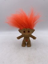 Troll Doll with Orange Hair and Orange Gem on Stomach Ace Novelty - £7.22 GBP