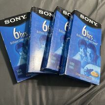 Sony Premium Grade T-120 6 Hrs Blank VHS VCR Tapes 4 Pack New - $11.88