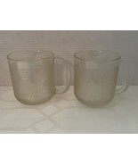 iittala Glass Finland 2 Krouvi Beer Mug Steins 50 CL Crate & Barrel Oiva Toikka - $49.38