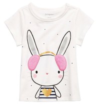 First Impressions Baby Girls Bunny-Print T-Shirt With FauxTrim, Size 12M - New! - $11.88