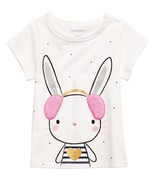 First Impressions Baby Girls Bunny-Print T-Shirt With FauxTrim, Size 12M... - $11.88