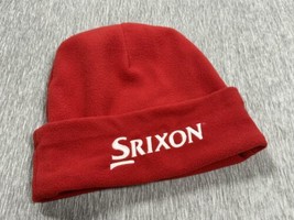 Srixon Beanie Hat Cap Mens Red Fleece Golf Retro Vintage Outdoors Winter... - $29.69