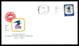 1971 US Cover - Inaugurating the USPS, Milwaukee, Wisconsin T4 - $2.96