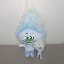 Trolls Plush Doll Lot Guy Diamond Singing Talking 14&quot; and Small 4&quot; Toy - £13.32 GBP