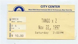 Tango X 2 Ticket Stub City Center New York City 1997 - £7.91 GBP