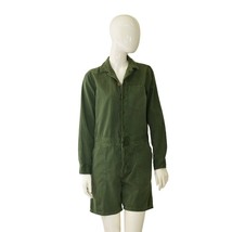 Current Elliott Army Khaki Green Long Sleeve Overall Romper Playsuit size 1 - $89.10