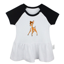 Cute Cartoon Deer Bambi Great Prince of the Forest Baby Girl Dresses Clothes - £9.38 GBP