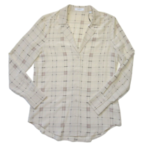 NWT Equipment Oriana in Moonbeam Printed Silk Button Down Blouse Shirt S - $99.00