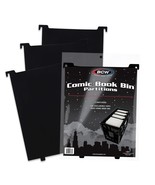 2 packs of 3 (6) BCW Black Plastic Comic Book Bin Partitions - €20,27 EUR