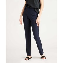 Quince Womens Ultra-Stretch Ponte Straight Leg Pant Pull On Navy Blue S Petite - £18.86 GBP