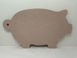 Pig Shaped Cutting Board Pink Speckled Corian 18 1/4” x 10” x 1/2” Oversized - $57.87