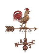 Good Directions 1975RED Bantam Red Rooster Weathervane, Pure Copper Hand... - £165.55 GBP