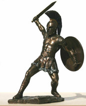 Hector Greek Mythology Hero / Warrior Cold Cast Βronze statue 11.61x7.28x9.05&#39; - £114.46 GBP