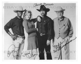 Walker Texas Ranger Cast Autographed Signed Autogram 8x10 Rp Photo Chuck Norris - £15.00 GBP