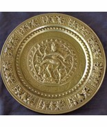 Lovely Solid Brass Decorative Plate Wall Hanging – Great Design from Ind... - $81.48 CAD