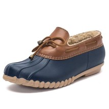 DKSUKO Women&#39;s Waterpoof Loafer Shoes Slip On Flat Duck Shoes Size 7 - $34.65