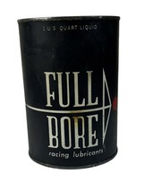 Full Bore Gear Box Full Oil Can 1 quart Metal Cardboard SAE 80 Vintage 1... - £19.56 GBP