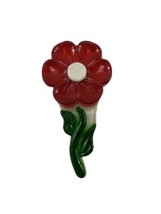Vintage Design Gifts Plastic Red 8inch Flower Made in USA - £5.51 GBP