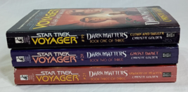 Lot of 3 Star Trek Voyager Dark Matters Trilogy 19, 20, 21 Books 1 - 3 - £12.85 GBP