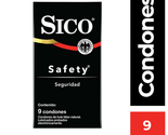 Sico~Safety~Latex Condoms~9 pcs.~ Safe and Very Comfortable~Quality Product - £17.67 GBP