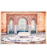 Dibujo. Pintura. Fuente árabe. Arte islámico. Arte árabe. Arquitectura á... - $4,352.57 MXN