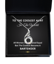 Necklace Present For Bartender Aunt - Jewelry Phoenix Pendant Gifts From Niece  - £39.83 GBP