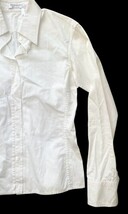 Yves Saint Laurent Rive Gauche White Button Shirt Women 34 Made in Italy Cotton image 6
