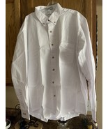DOC &amp; AMELIA By CiNTAS White Long-Sleeve Button-Down UNIFORM Shirt Sz XL... - $542.89 MXN