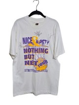 Vtg T-shirt 96&#39;s Nice Nasty Nothing But Net Tour Corliss Willamson Derek Fisher - £23.51 GBP