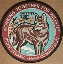 Pennsylvania Game Commission Coyote 2001 embroidered Iron on patch - £15.81 GBP
