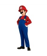 Boys Super Mario Costume With Zipper Comes With Hat Size Medium (5/6 Yea... - $26.66 CAD